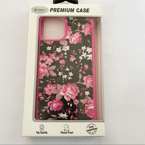 Pink roses Apple IPhone 13 Case - Picture 3 of 3